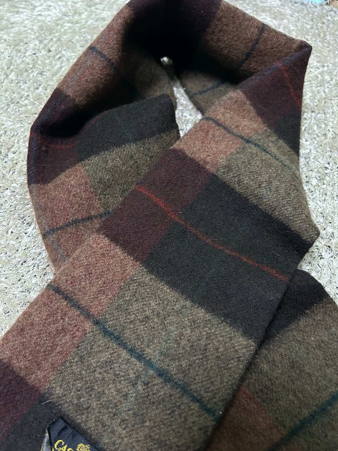 일제 캐시미어 체크 머플러 상품이미지3