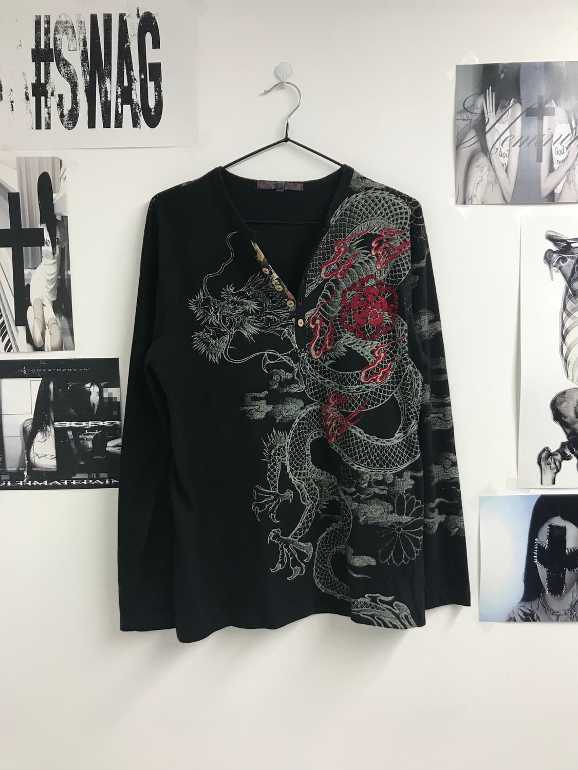 Oriental dragon printing longsleeve 상품이미지1