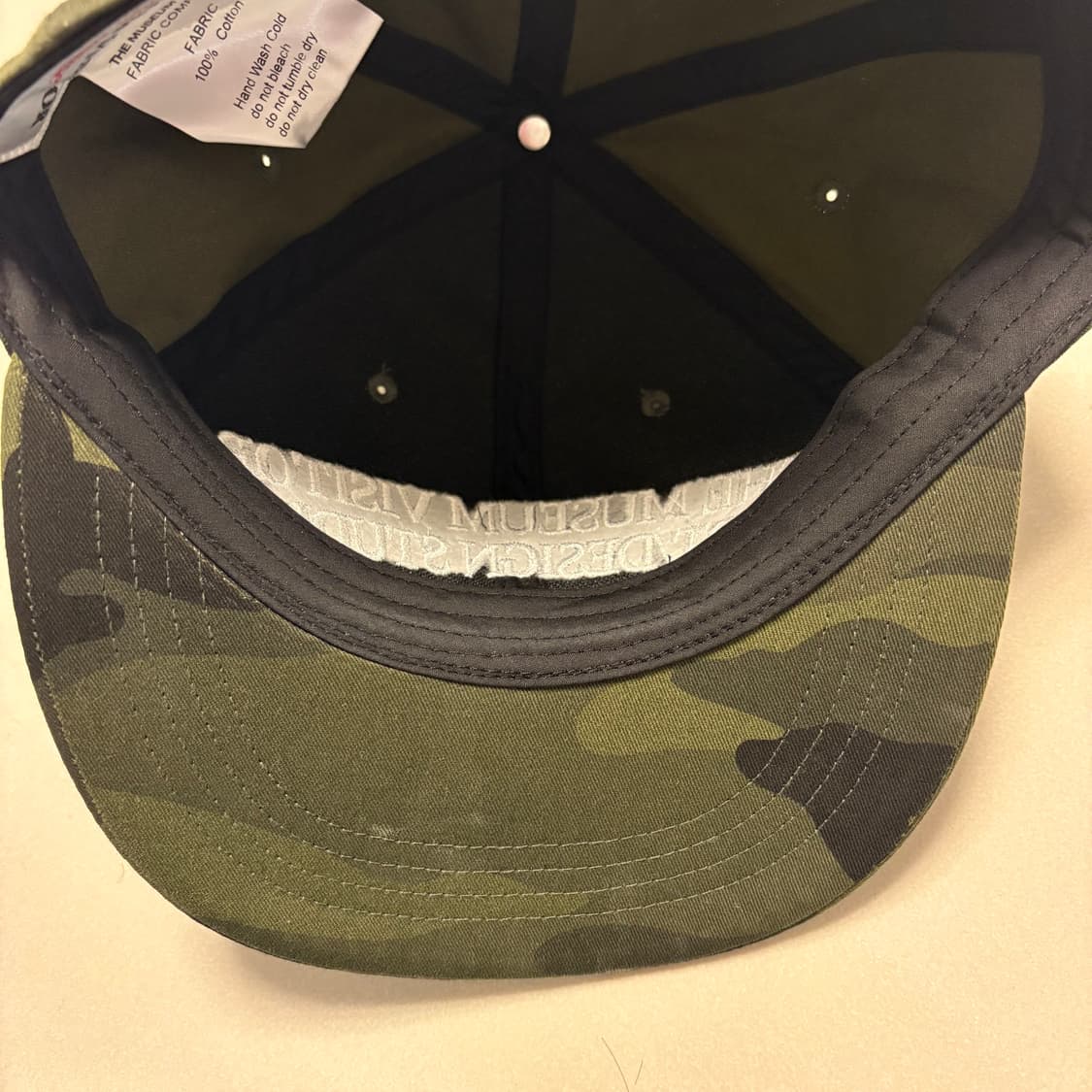 더뮤지엄비지터 모자 PONY EMBROIDERY CAP (CAMO) 상품이미지5