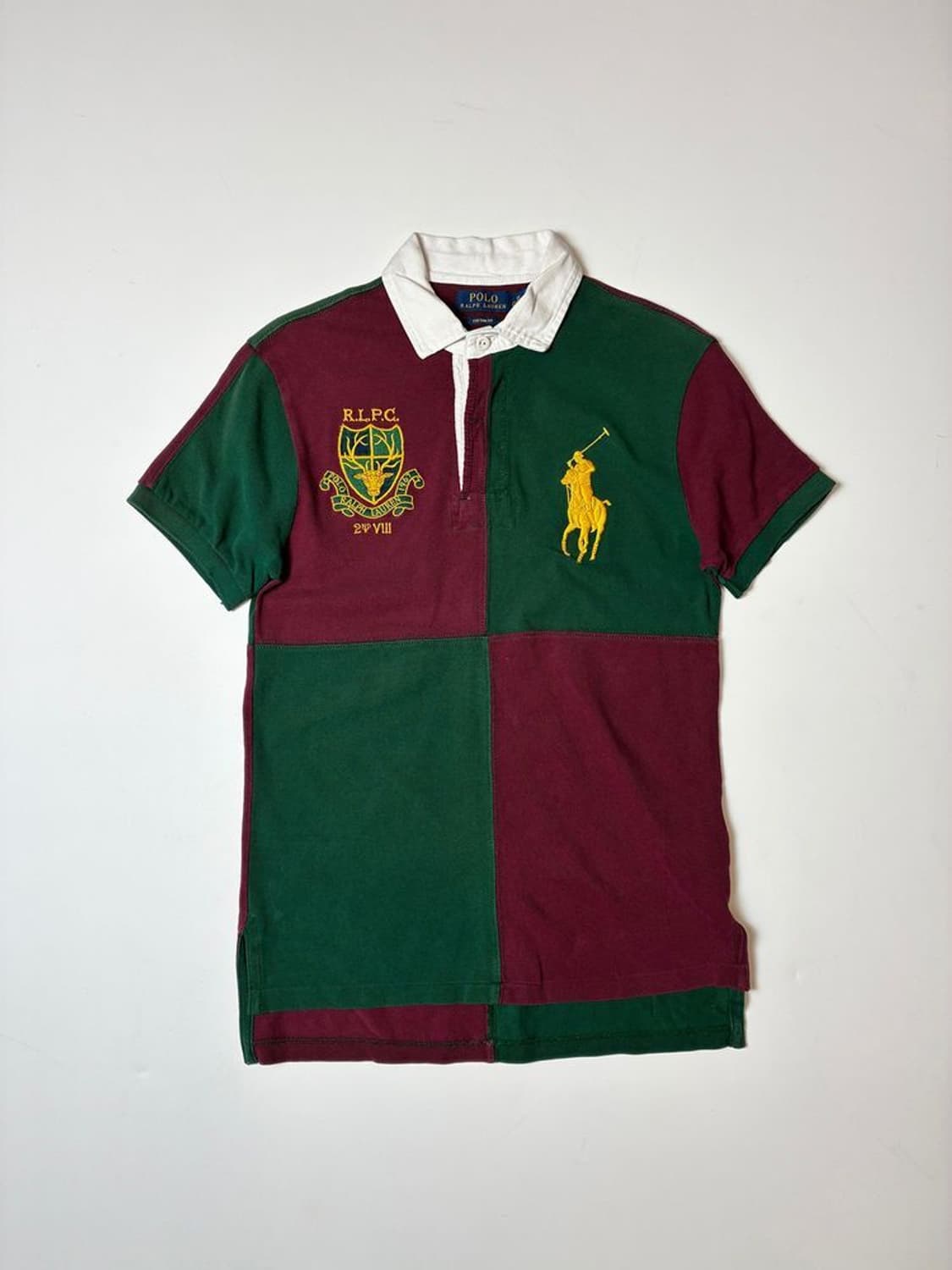 폴로 랄프로렌 컬러블록 럭비 반팔 카라 티셔츠 PN8687 상품이미지1