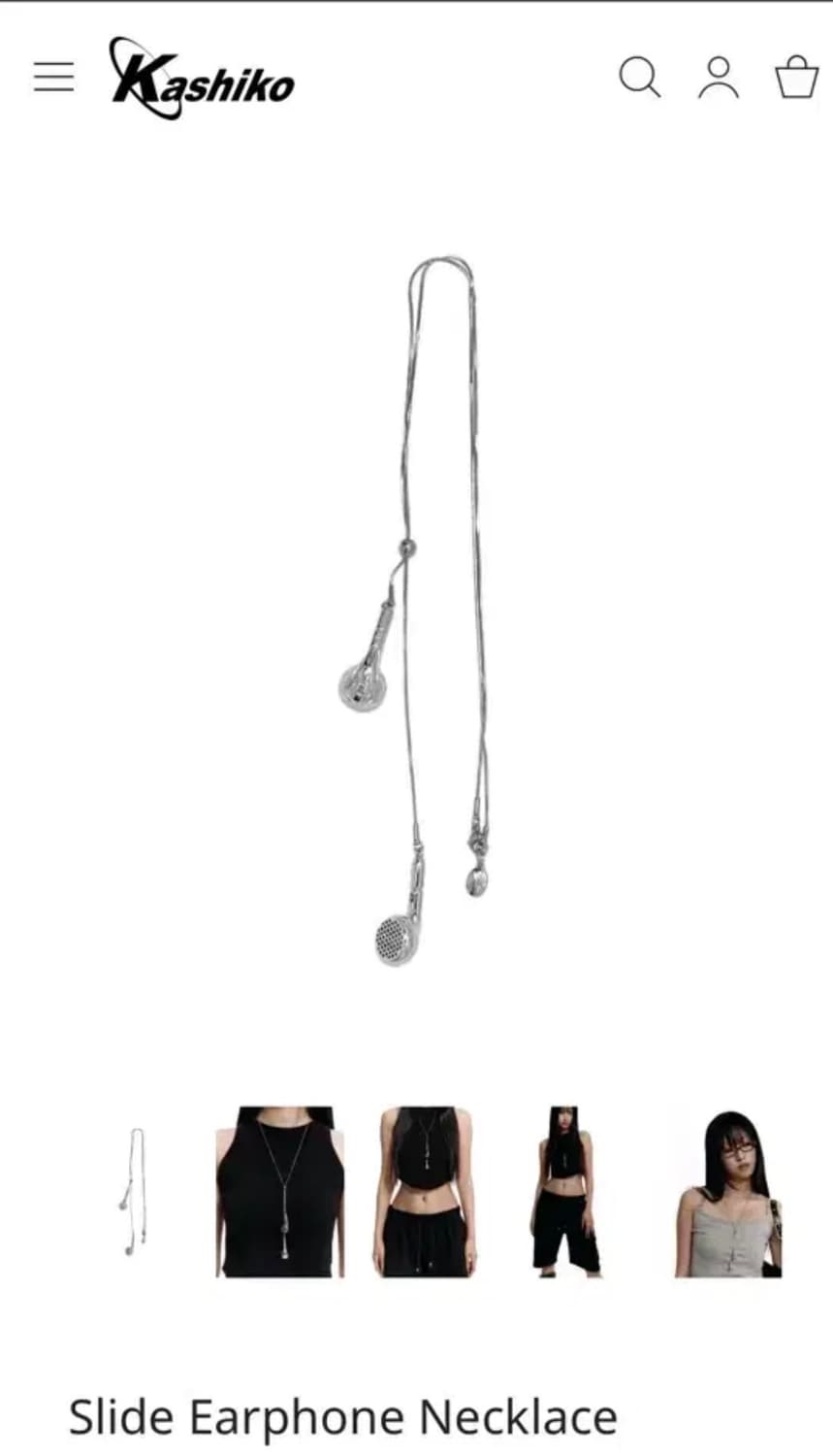 카시코 센티멍 이어폰 목걸이 상품이미지1