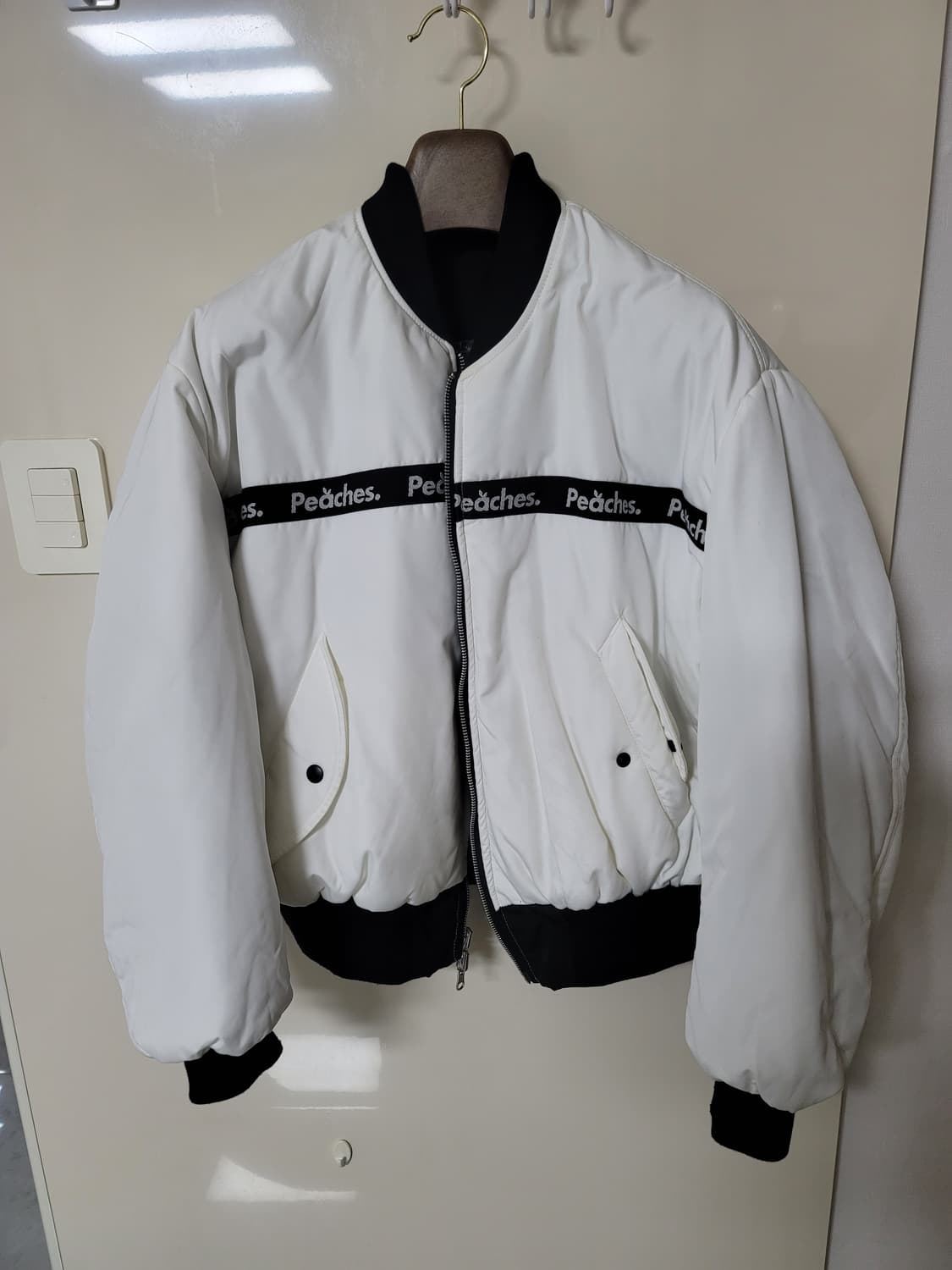 피치스 peaches 리버시블 마원 항공자켓 M 100사이즈 상품이미지1