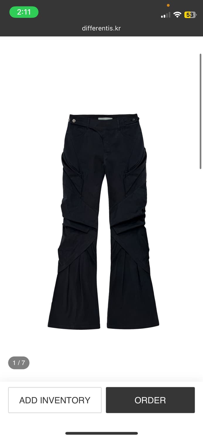 디프런티스 로우라이즈 팬츠 상품이미지1