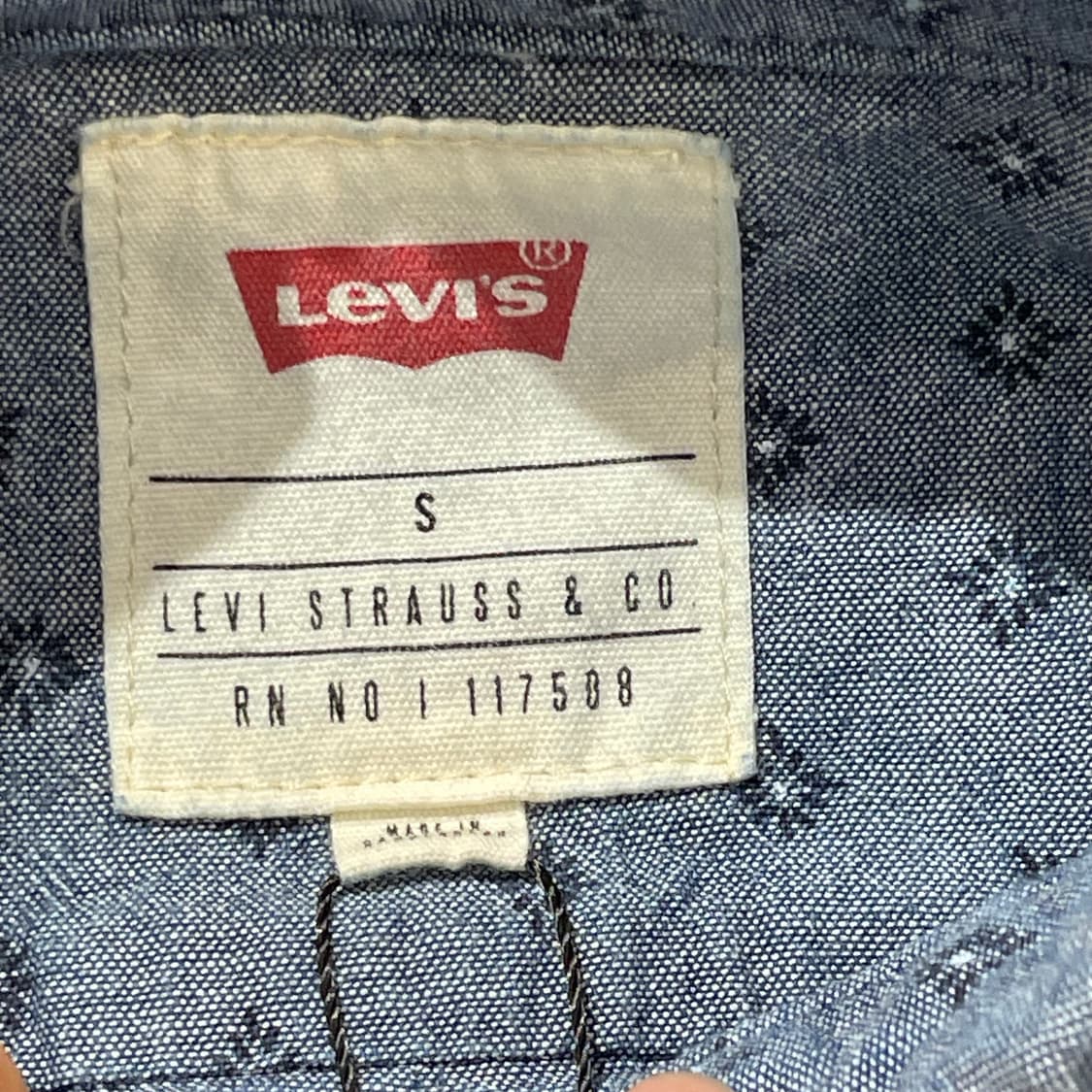 (S) Levi's 리바이스 코튼 데님 셔츠 상품이미지6