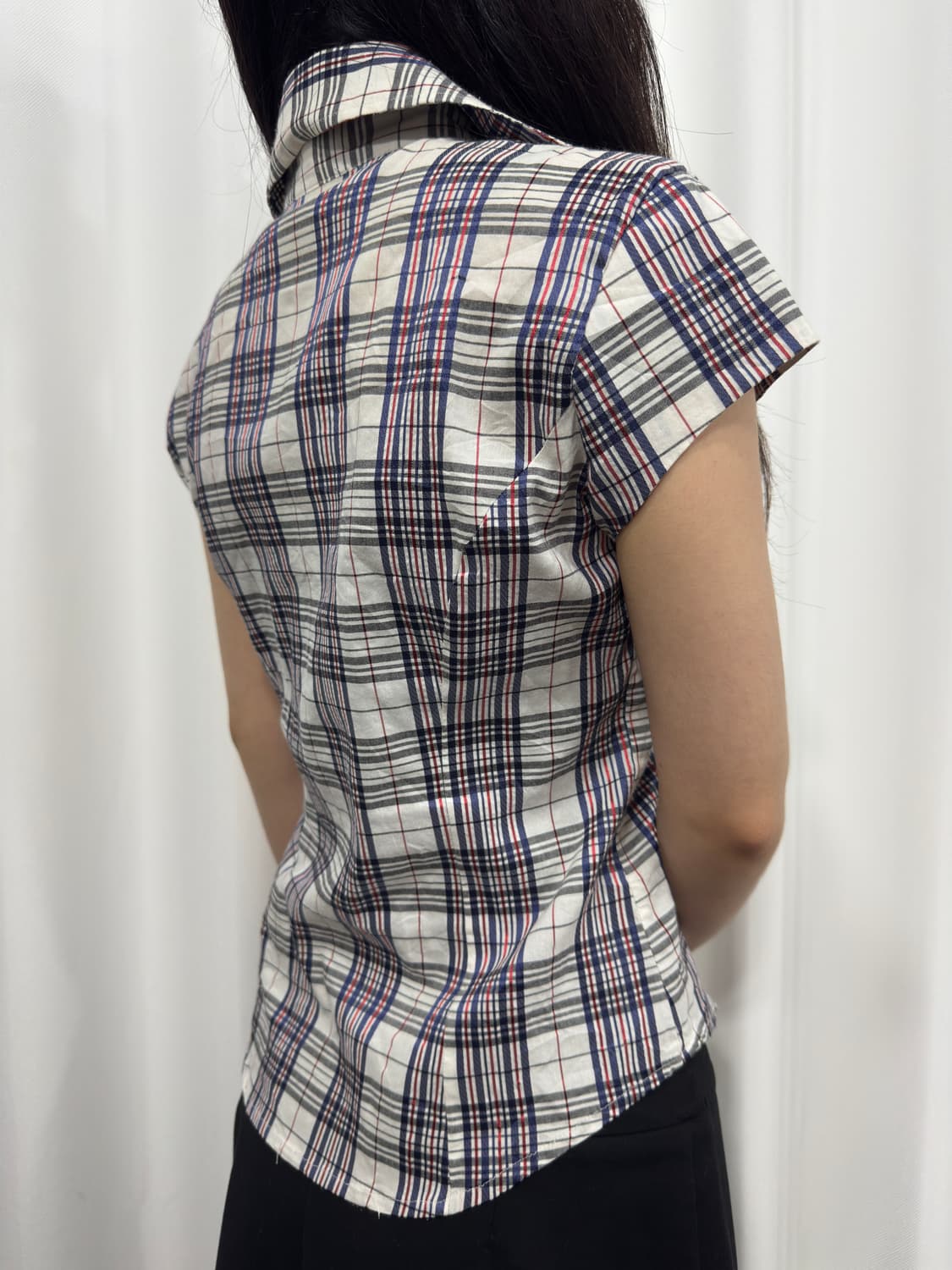 nara camicie check frill shirt 상품이미지3
