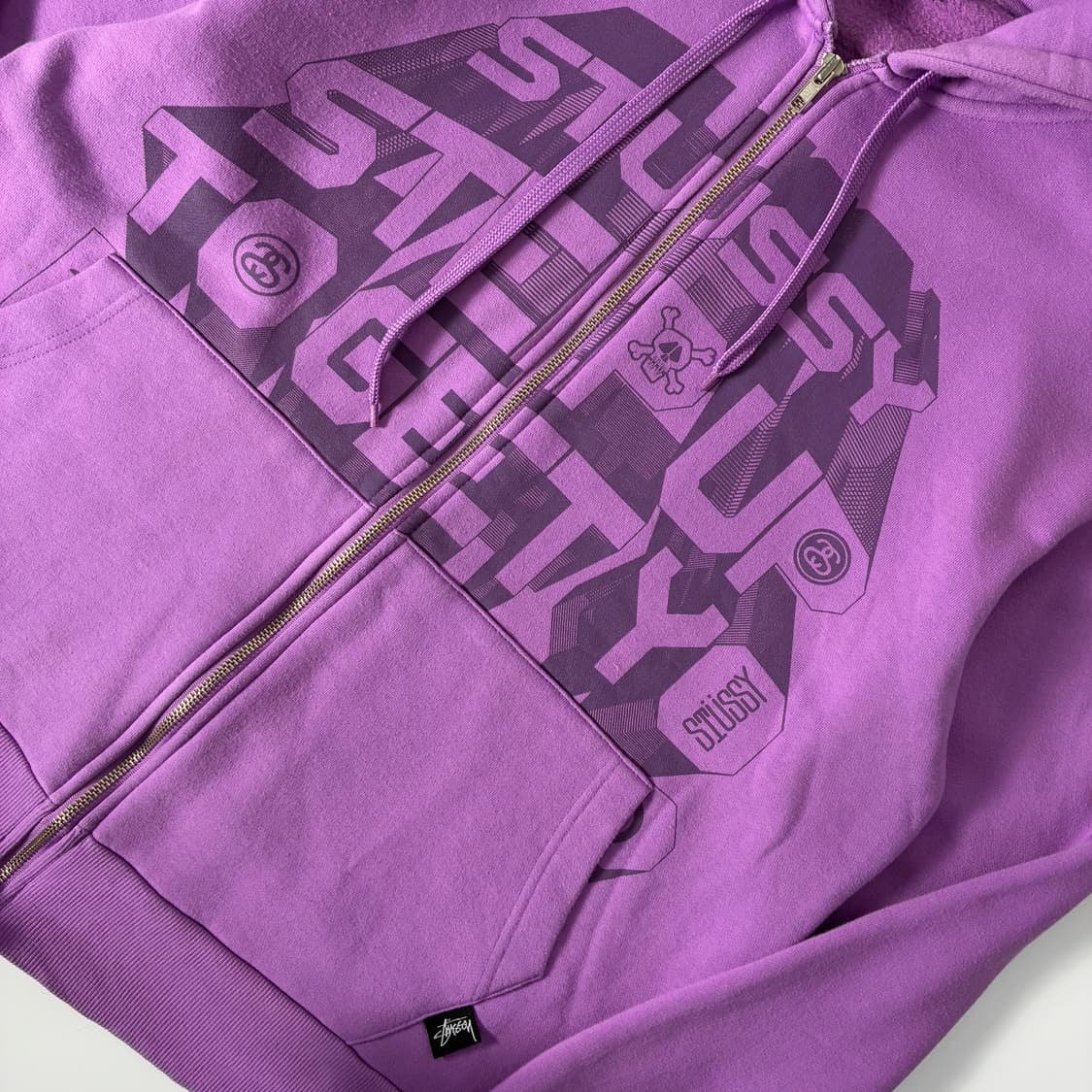 Stussy 스투시 90’s 카툰 스펠 후드집업 상품이미지3