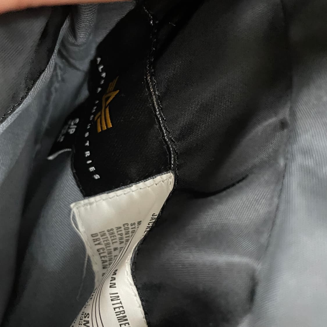 알파인더스트리 나사 ma-1 항공 자켓 블랙 S 상품이미지5