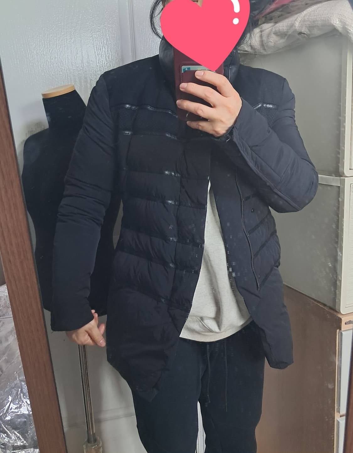 시스템옴므 남성 패딩 구스다운자켓 90~날씬95(슬림핏) 상품이미지10