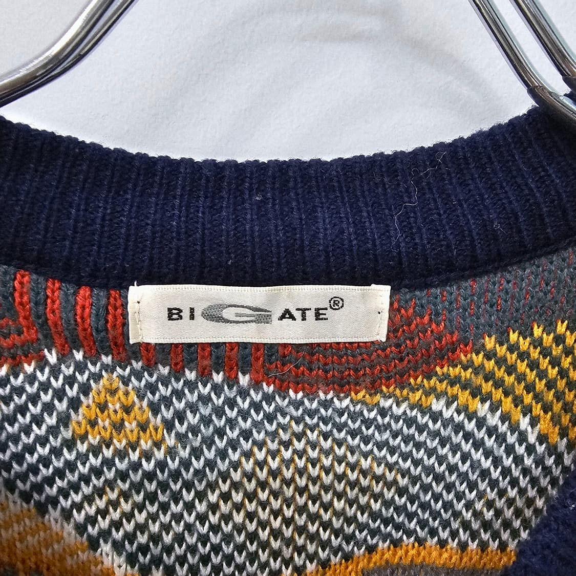 울혼방 멀티컬러 웨이브 빈티지 니트 상품이미지10