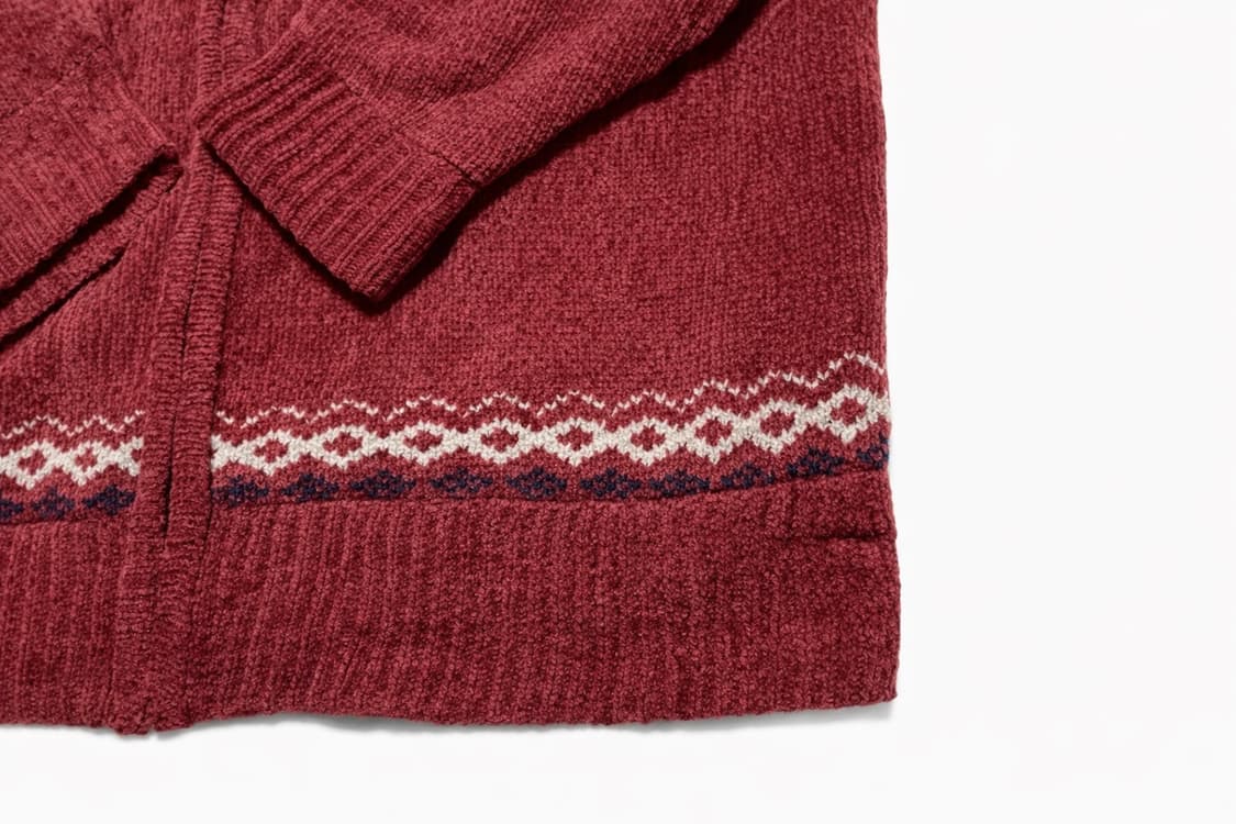 JPN 일본 빈티지 모리걸 노르딕 보헤미안 패턴 니트 집업 플리스 가디건 상품이미지5