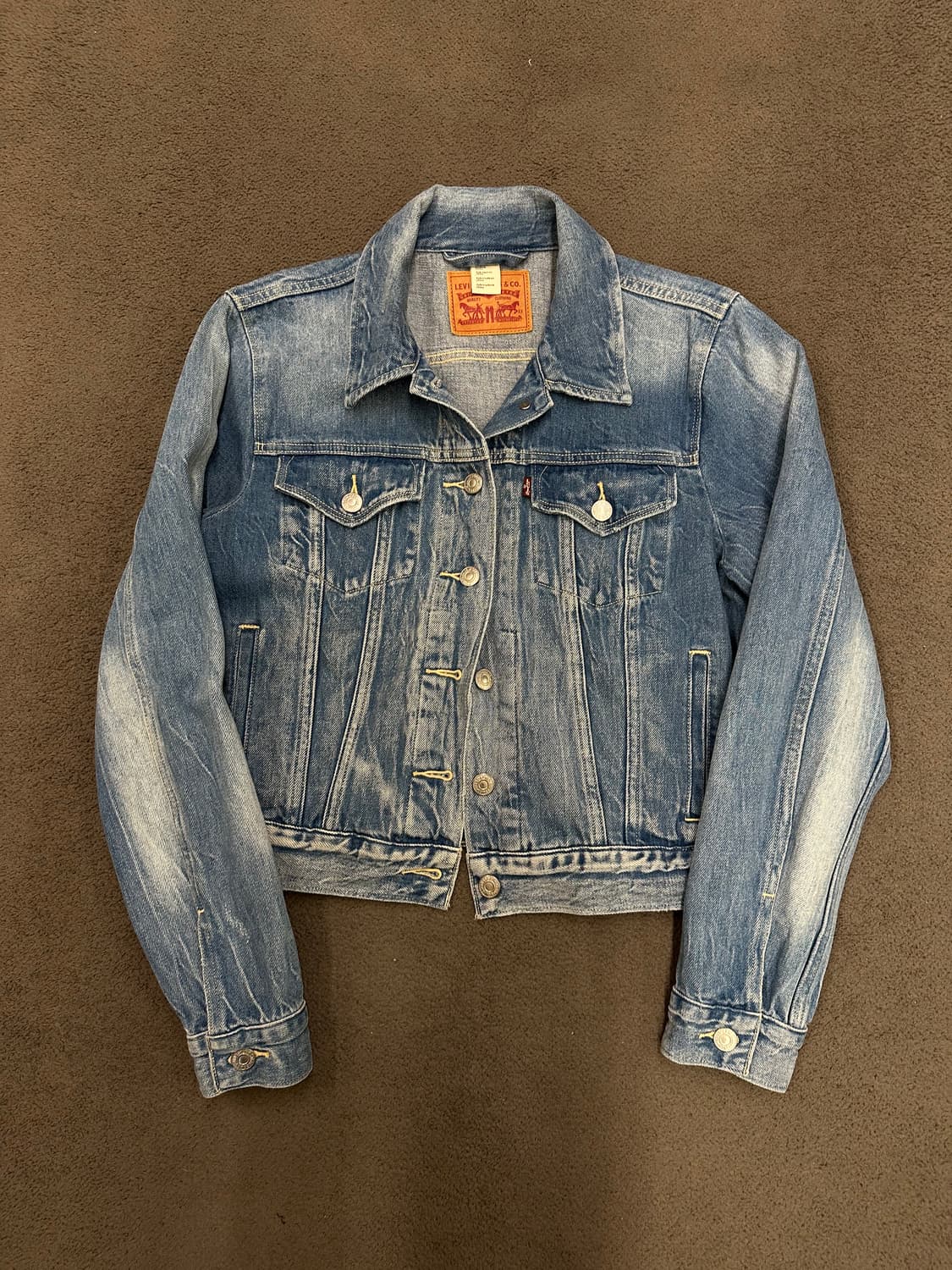 리바이스 워싱 워시드 크롭 트러커 처분  상품이미지1