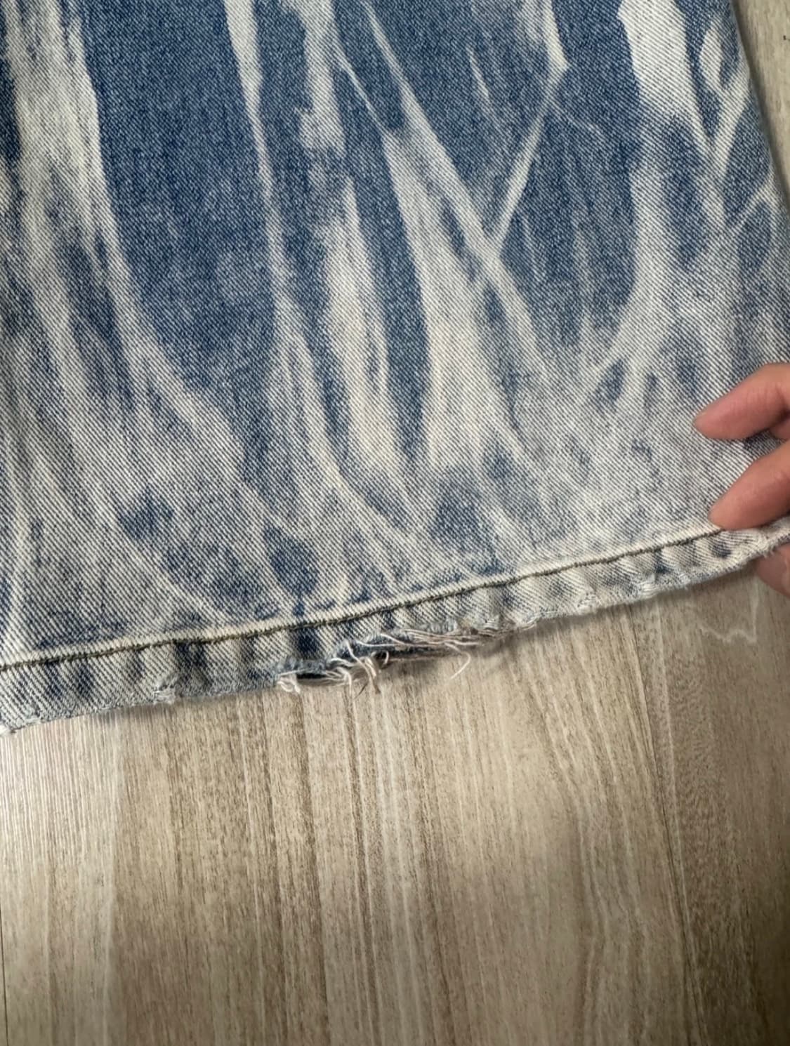 (M) DNSR 디스체인지 페인팅 데님 와이드 팬츠 상품이미지5