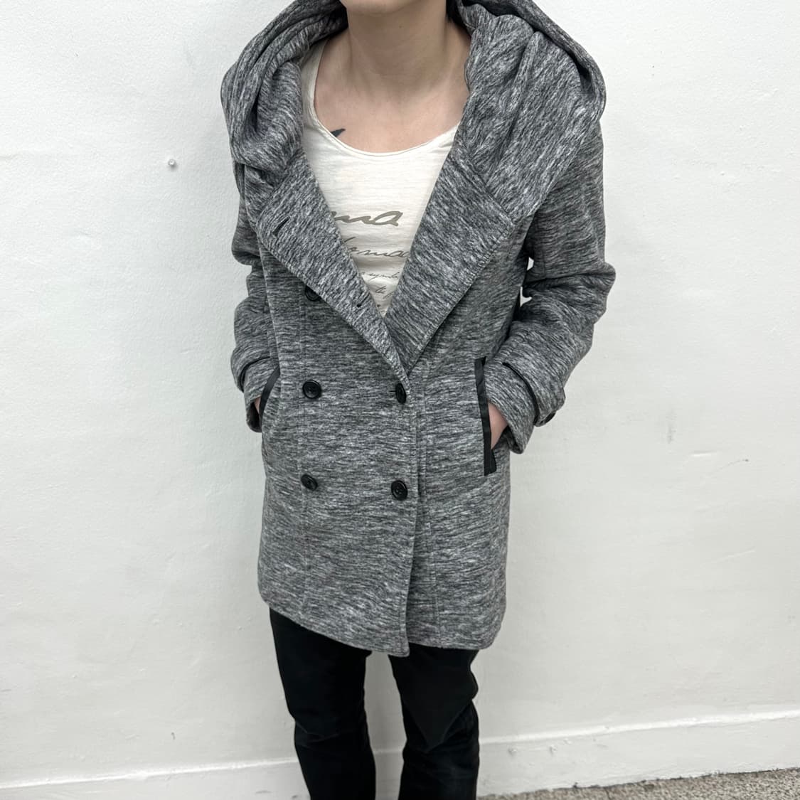 B.B.P noise pattern drape hood shirts 상품이미지4