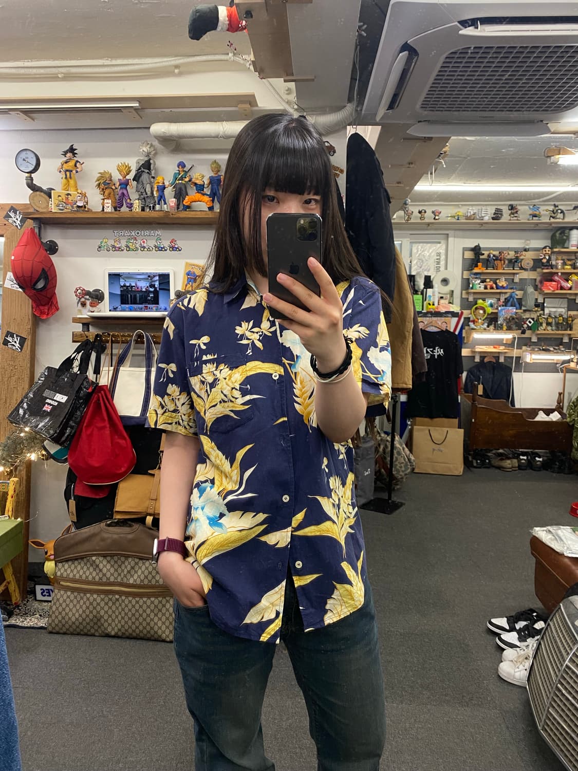 90's Stussy 스투시 하와이안 셔츠 상품이미지1
