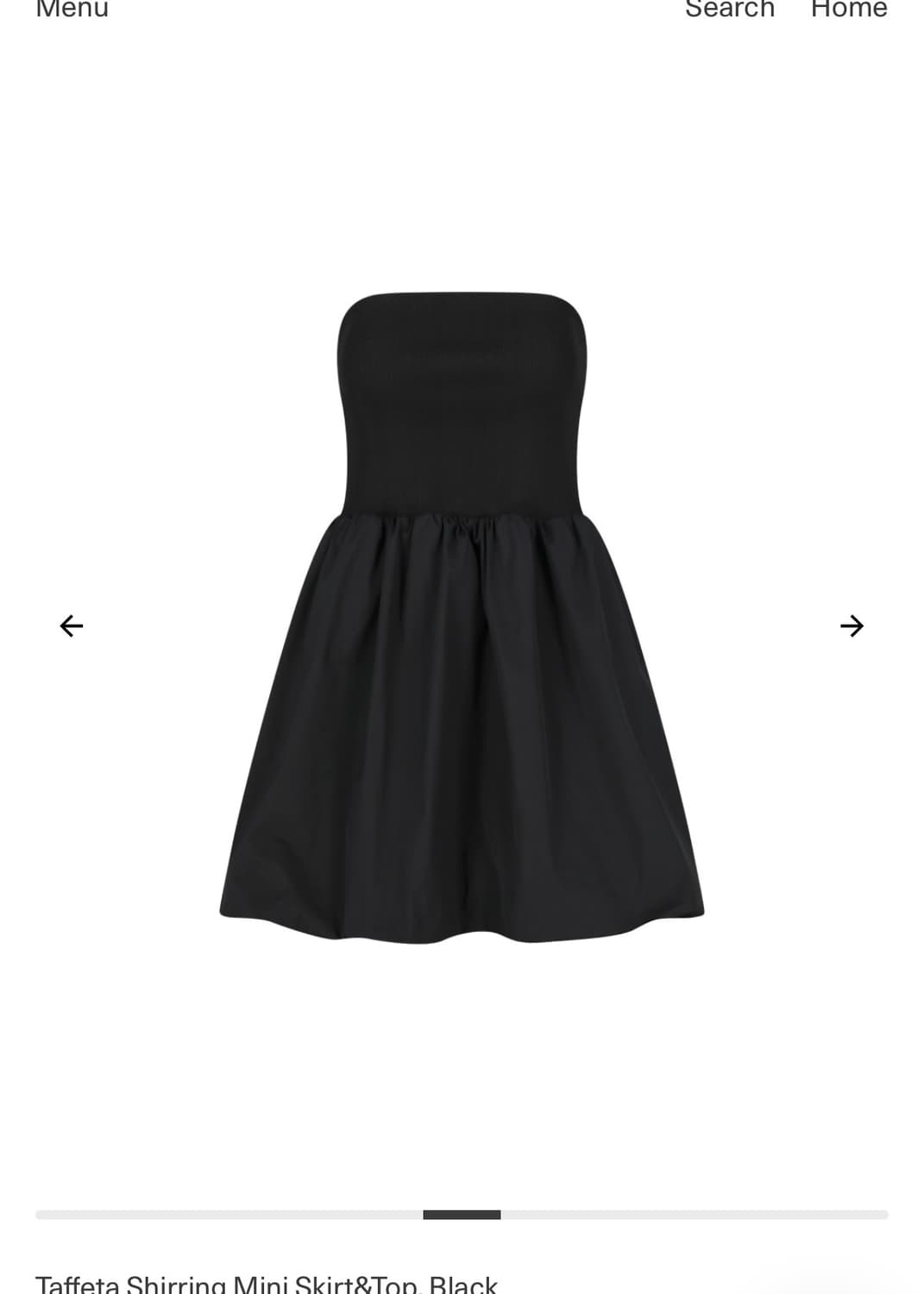 아모멘토 Taffeta Shirring Mini Skirt&Top 상품이미지3