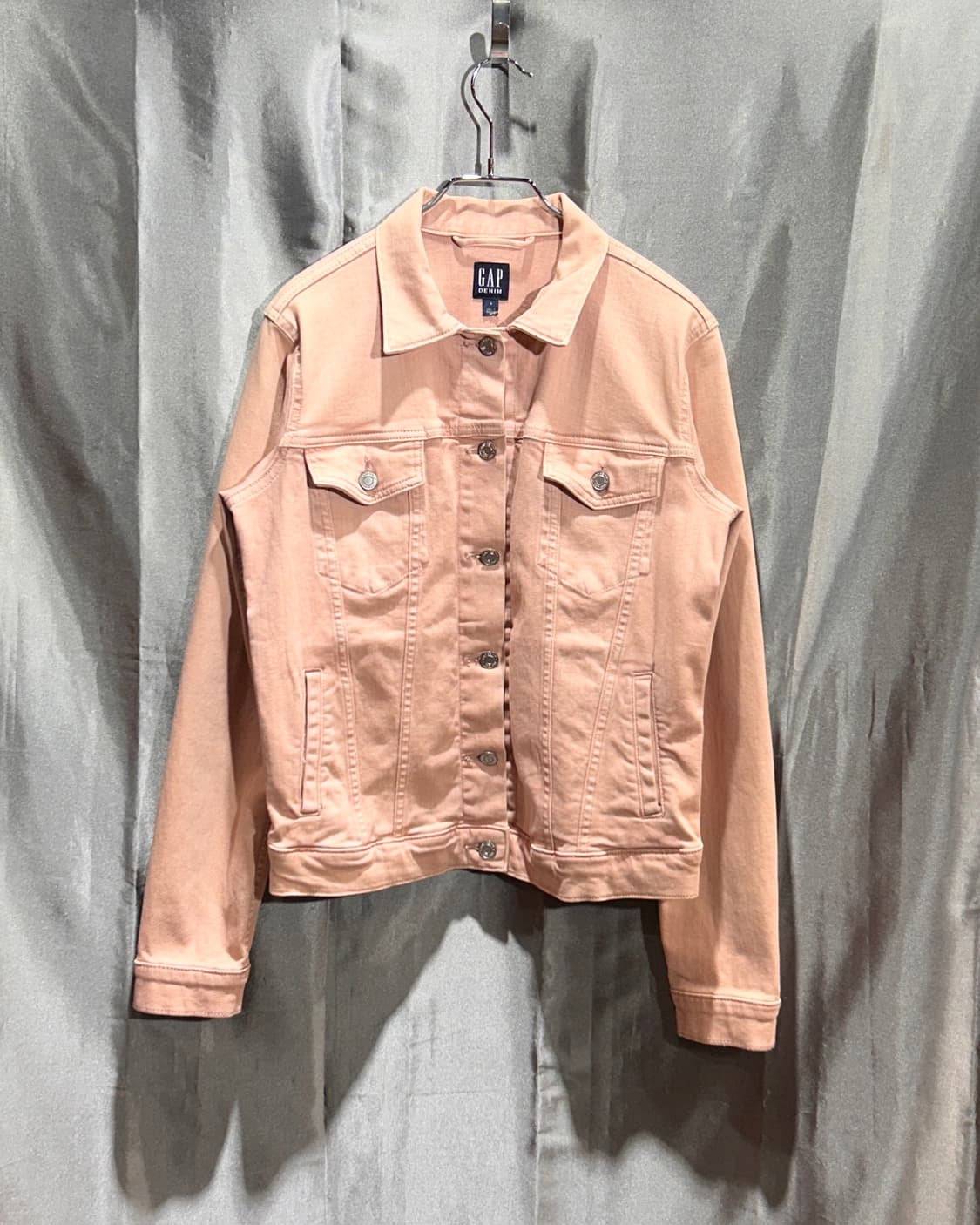 S GAP 파스텔 피치 코튼 트러커 자켓 상품이미지2