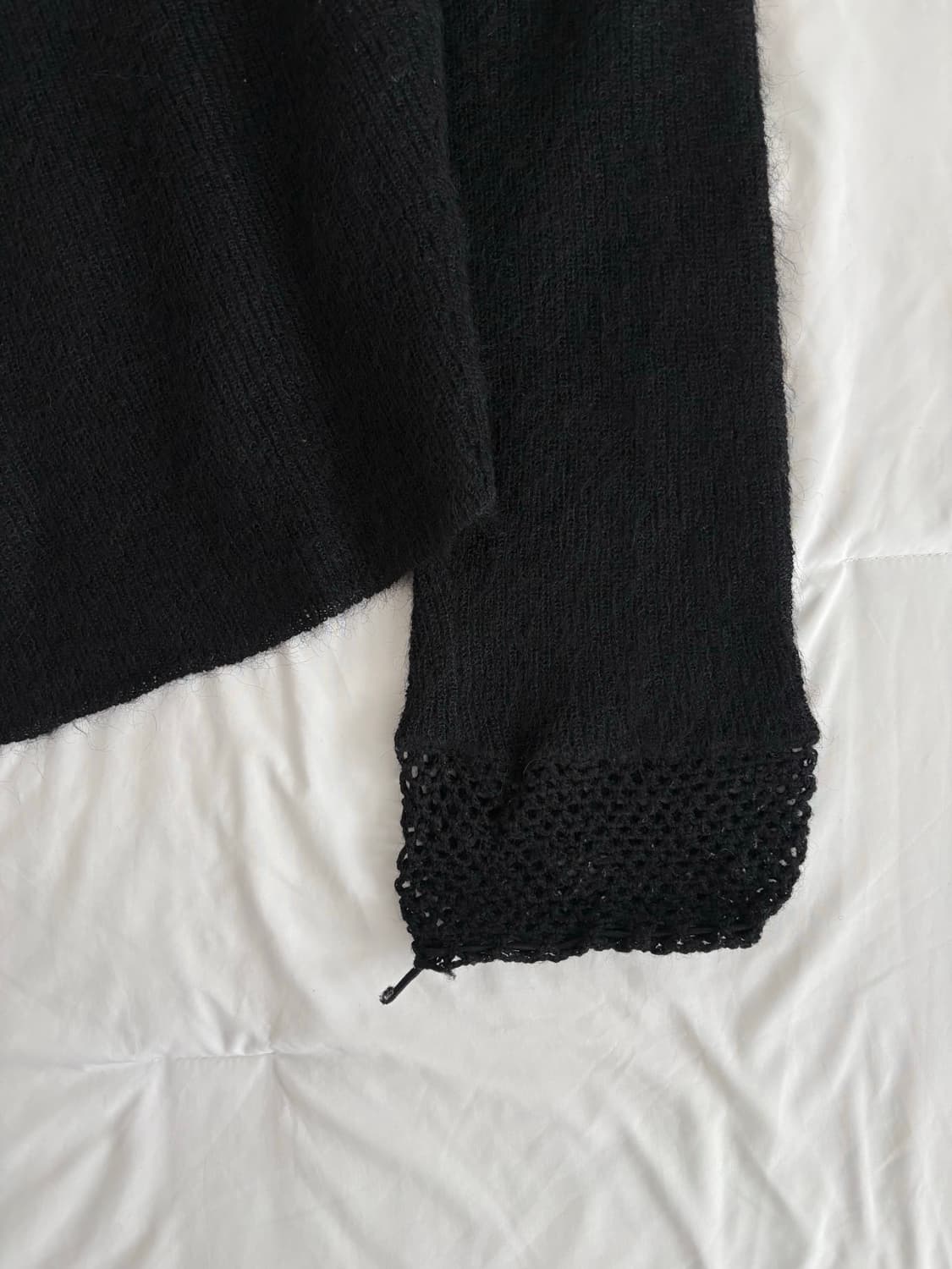 black collar sweater 블랙 카라 니트 상품이미지7