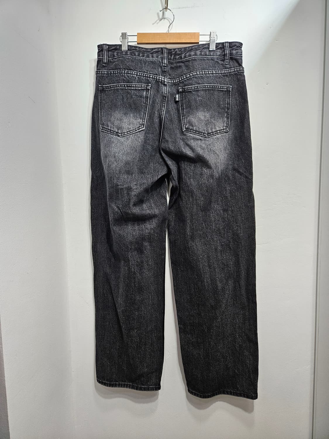 토피(TOFFEE) 흑청 와이드 데님팬츠 L 상품이미지7