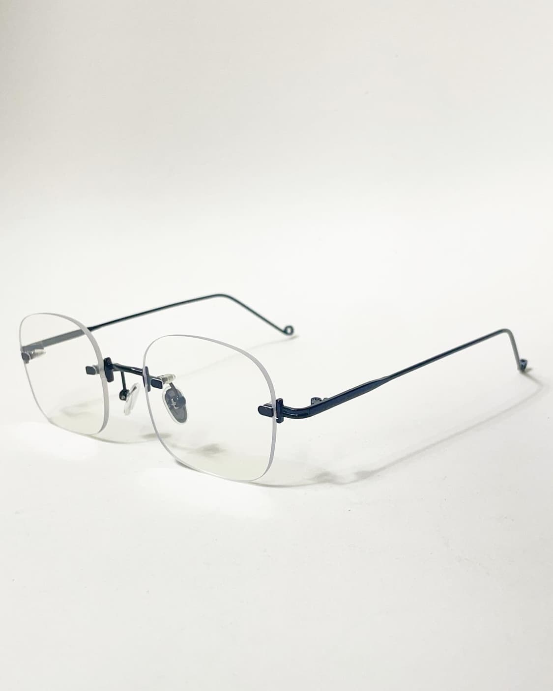 90s 무테 스퀘어 프레임 빈티지 안경 상품이미지3