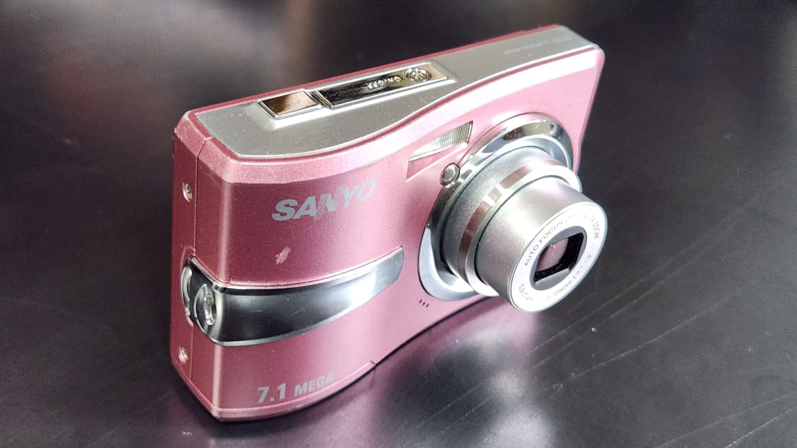 산요 S750 핑크색 빈티지 디카 상품이미지3
