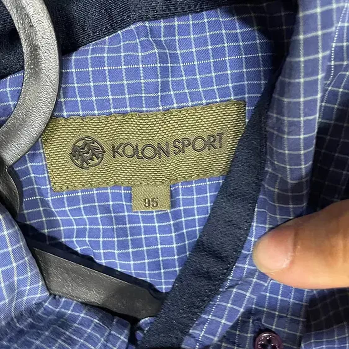 M 코오롱 체크 셔츠 남방 N.5694 상품이미지6