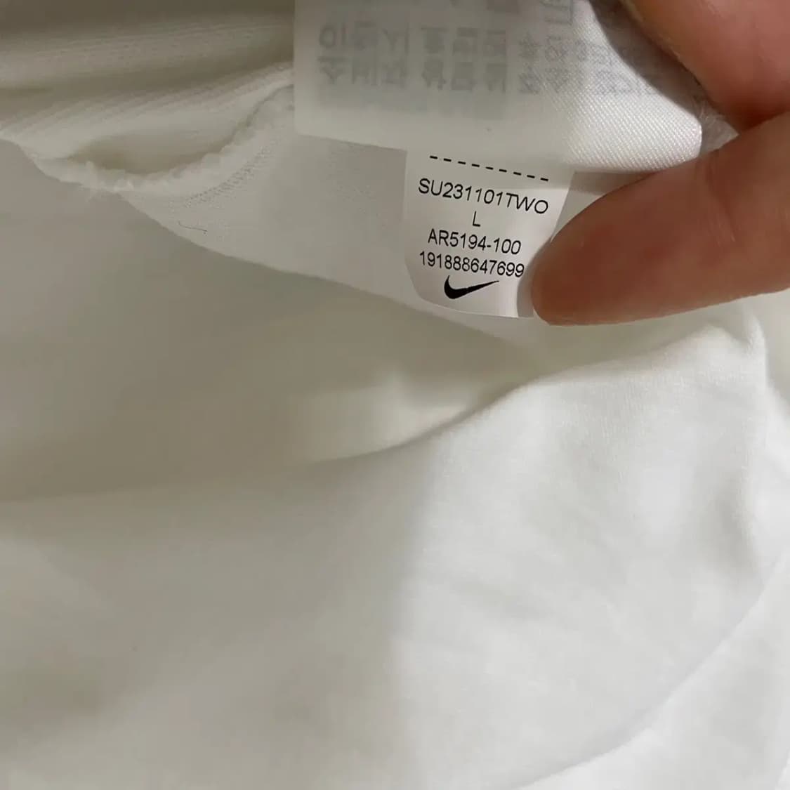 L 나이키 스우시 라운드 긴팔티셔츠 N.7627 상품이미지6