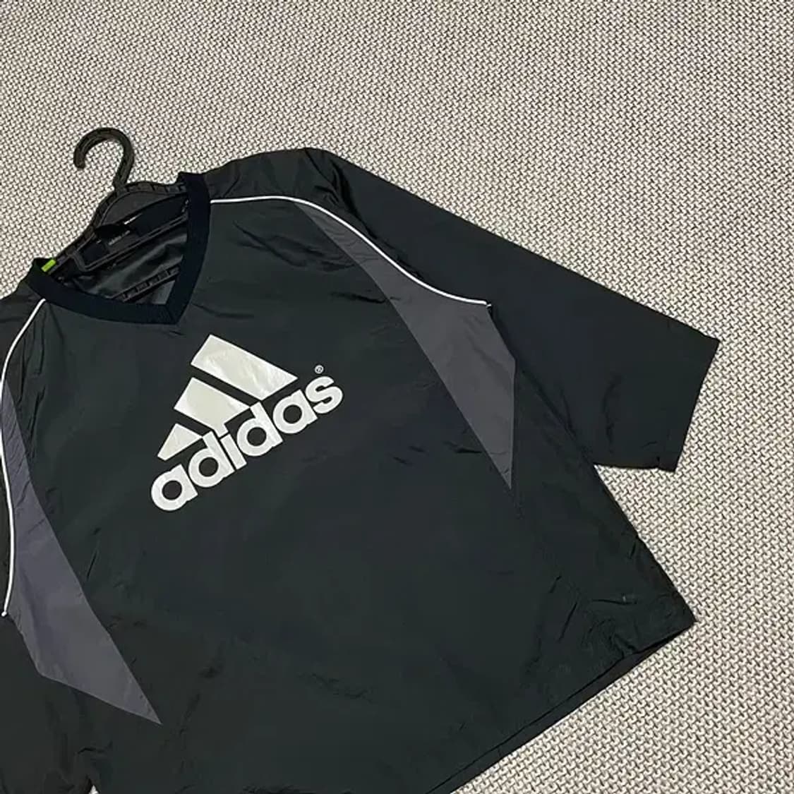 M 10-12 아디다스 브이넥 웜업 7부 반팔 N.5104 상품이미지2