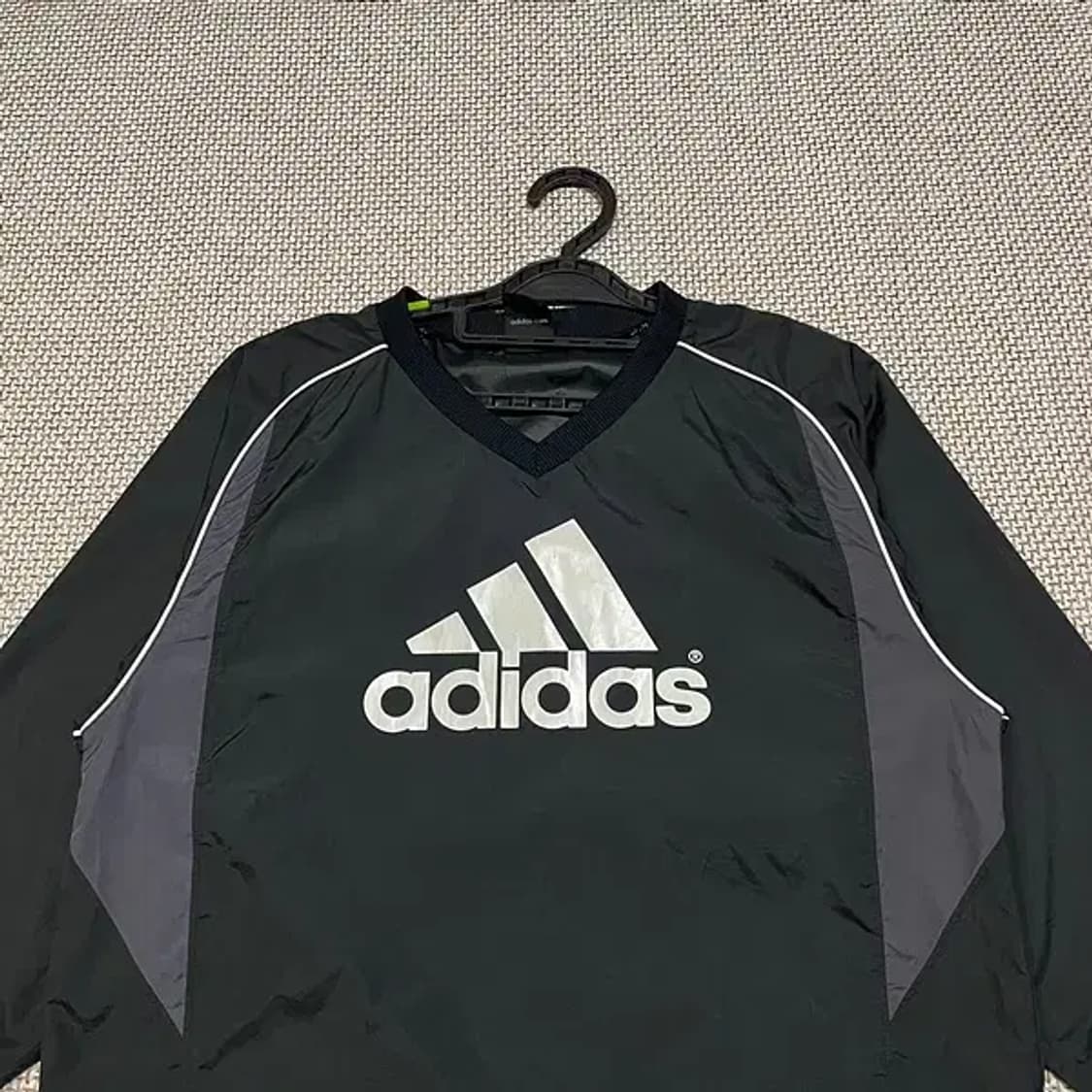 M 10-12 아디다스 브이넥 웜업 7부 반팔 N.5104 상품이미지3
