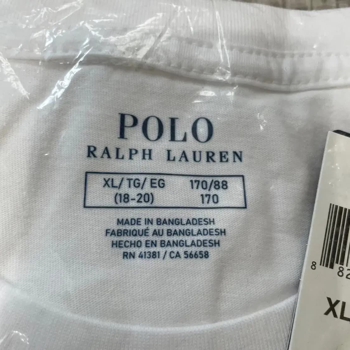 XL 18-20 새상품 폴로 라운드 반팔티 N.8108 상품이미지3