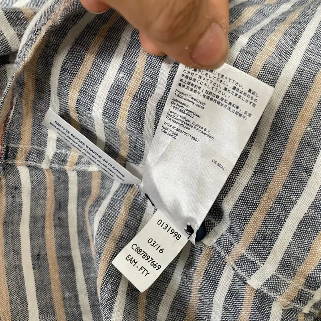 XL 타미힐피거 셔츠 남방 N.7752 상품이미지4