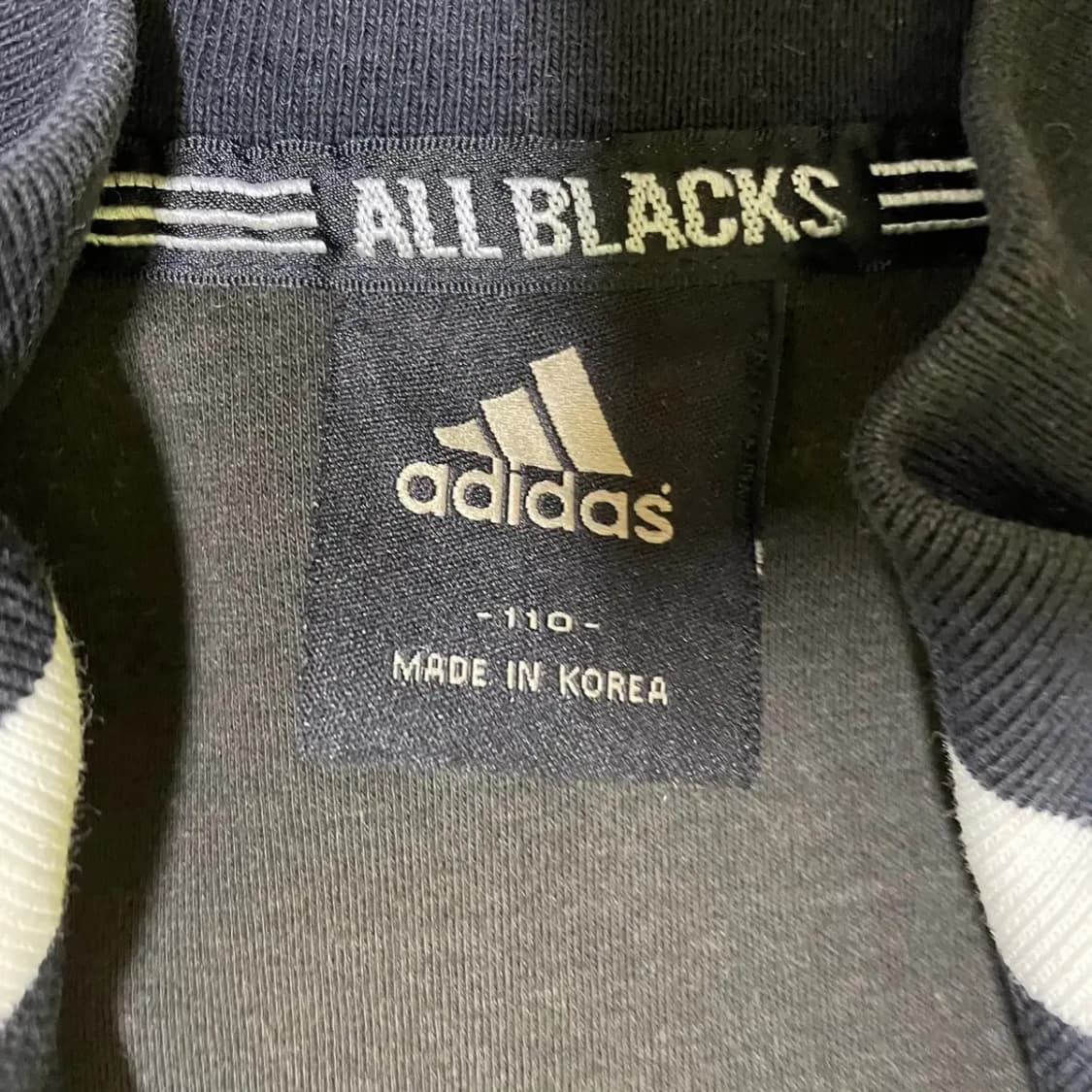 XXL 아디다스 올블랙 집업 상의 N.1870 상품이미지8