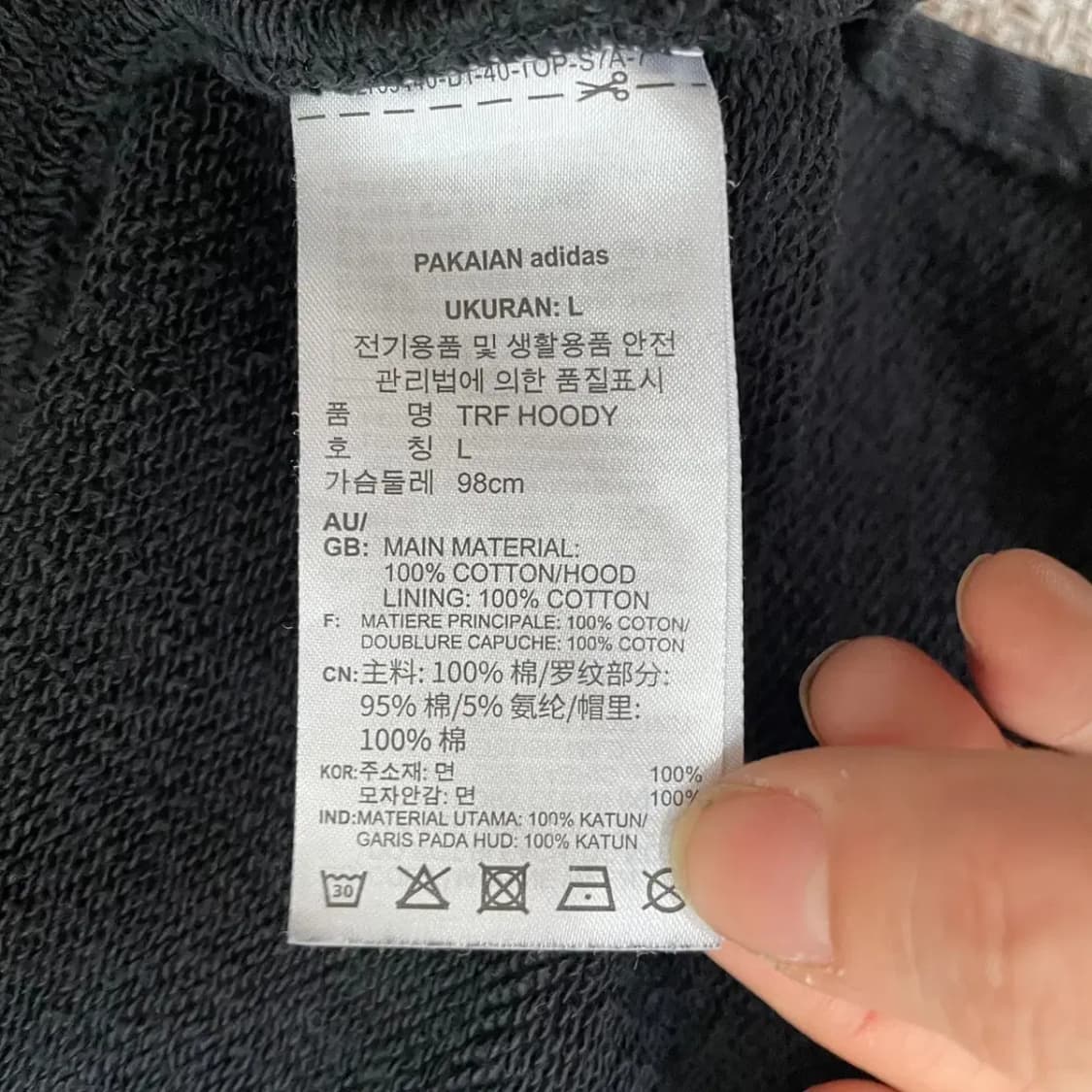 L 아디다스 여성 트레포일 후드티N.6836 상품이미지5