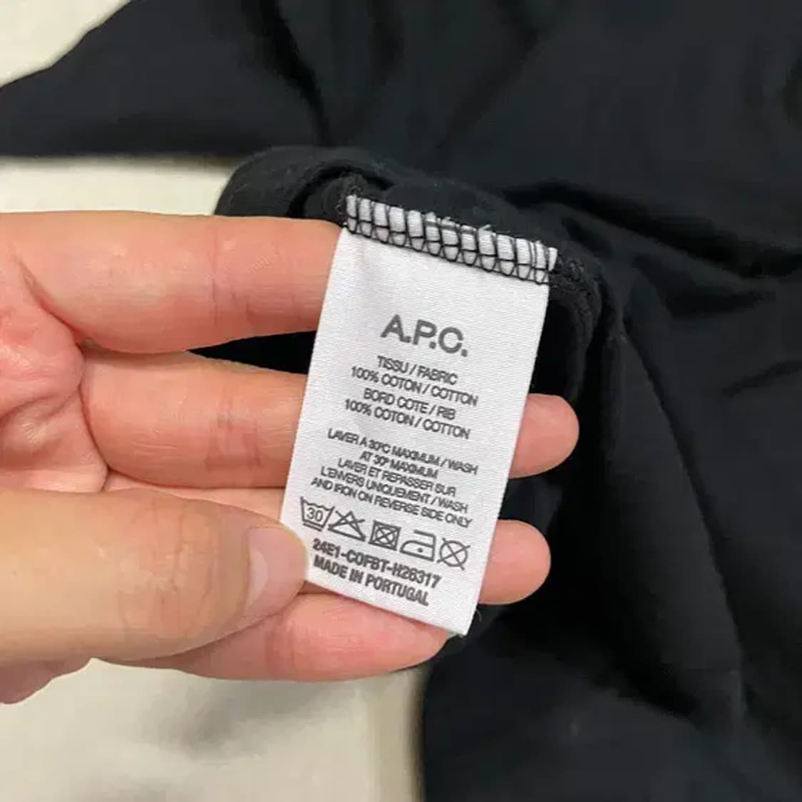 M 아페쎄 APC 라운드 반팔티 B.2350 상품이미지4