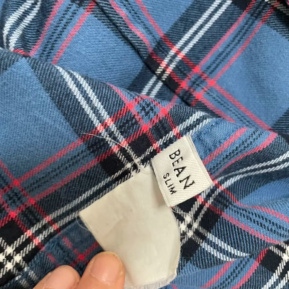 L 빈폴 체크 셔츠 남방 N.9340 상품이미지5