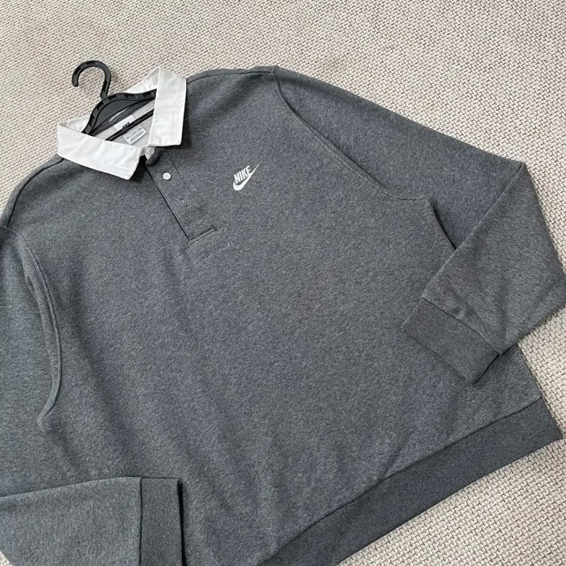 2XL 나이키 기모 긴팔 카라 맨투맨 N.9374 상품이미지2