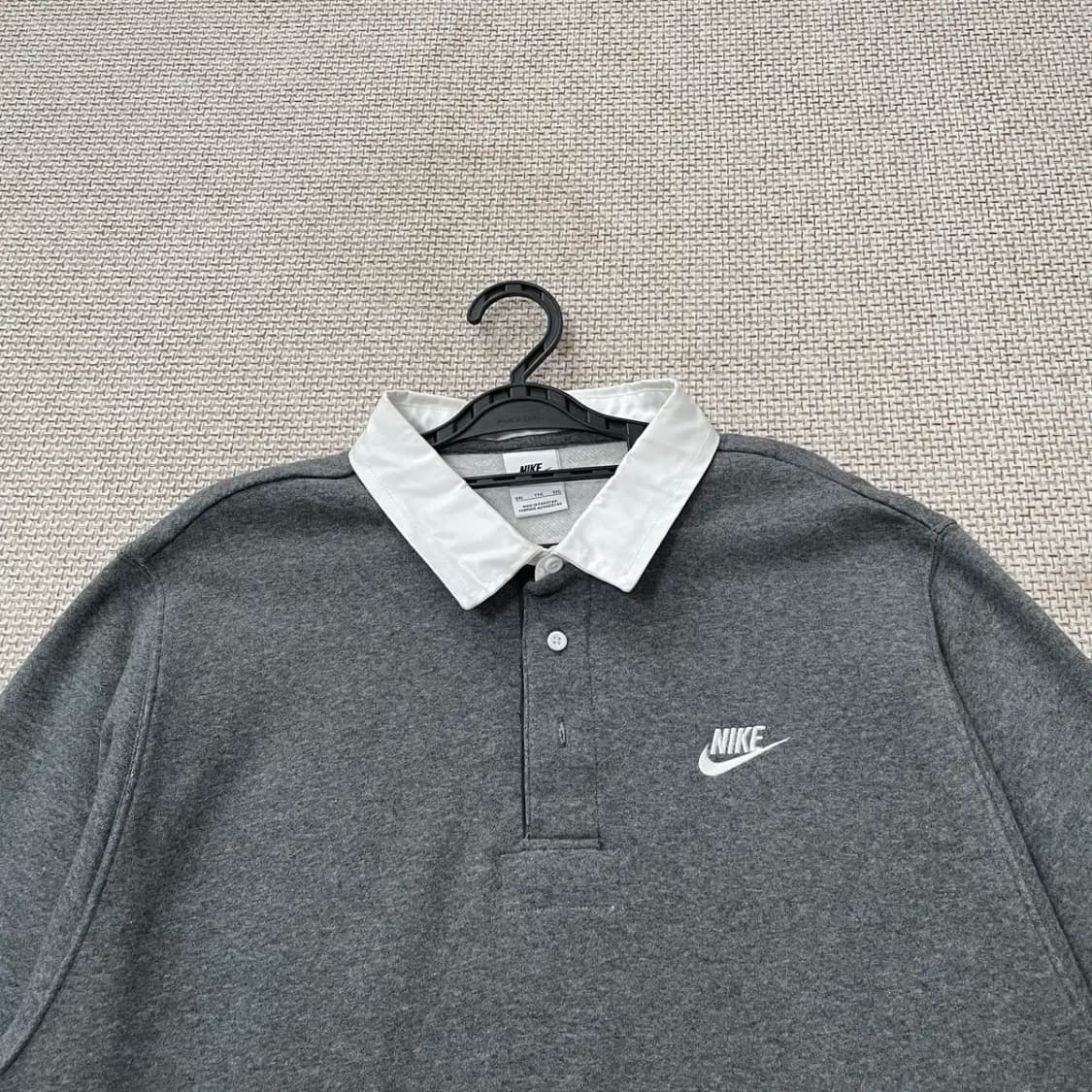 2XL 나이키 기모 긴팔 카라 맨투맨 N.9374 상품이미지3