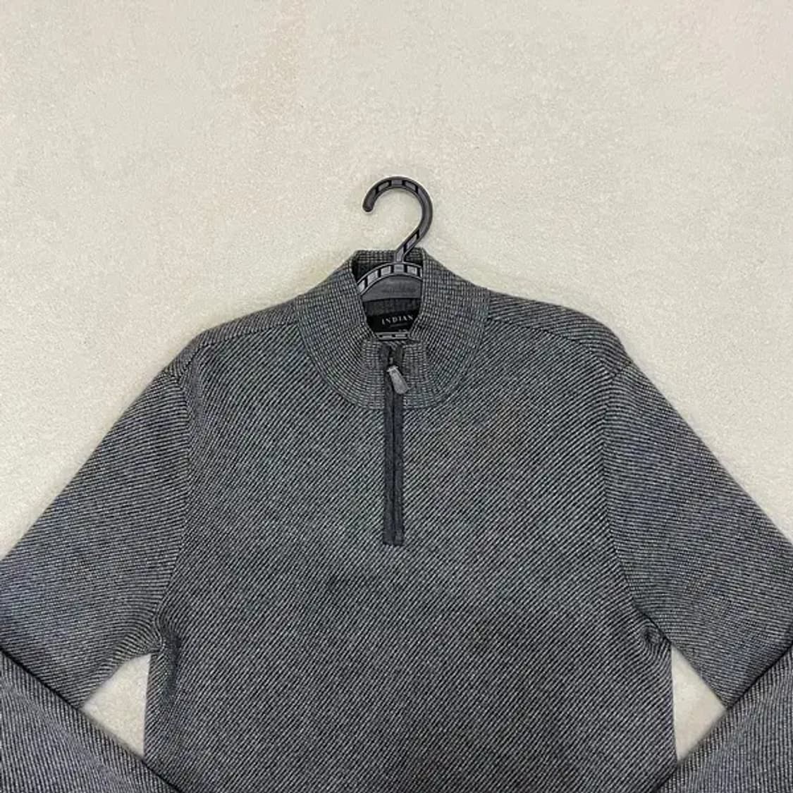 M 인디안 캐시미어 반집업 니트 B.153 상품이미지2