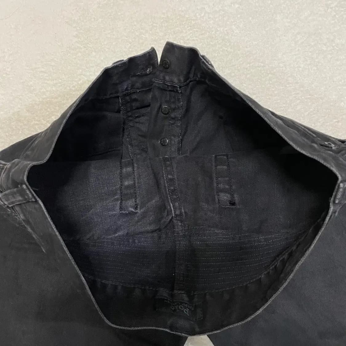 30 폴로 블랙라벨 바이커진 흑청바지 B.590 상품이미지4