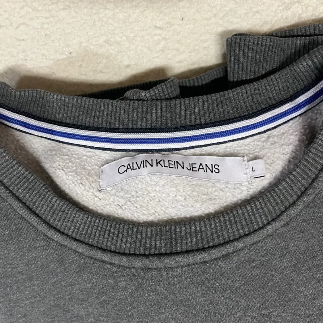 L 캘빈클라인 기모 맨투맨 B.764 상품이미지5