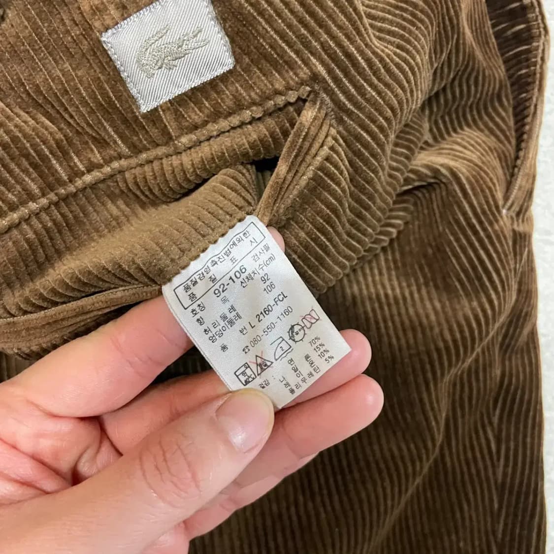 36 라코스테 코튜로이 골덴 바지 B.772 상품이미지6