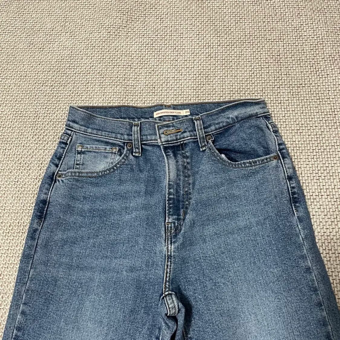 28 리바이스 하이웨스트 크롭 플레어진 청바지 N.9456 상품이미지2