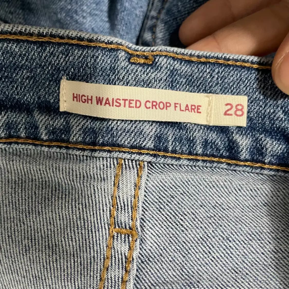 28 리바이스 하이웨스트 크롭 플레어진 청바지 N.9456 상품이미지6