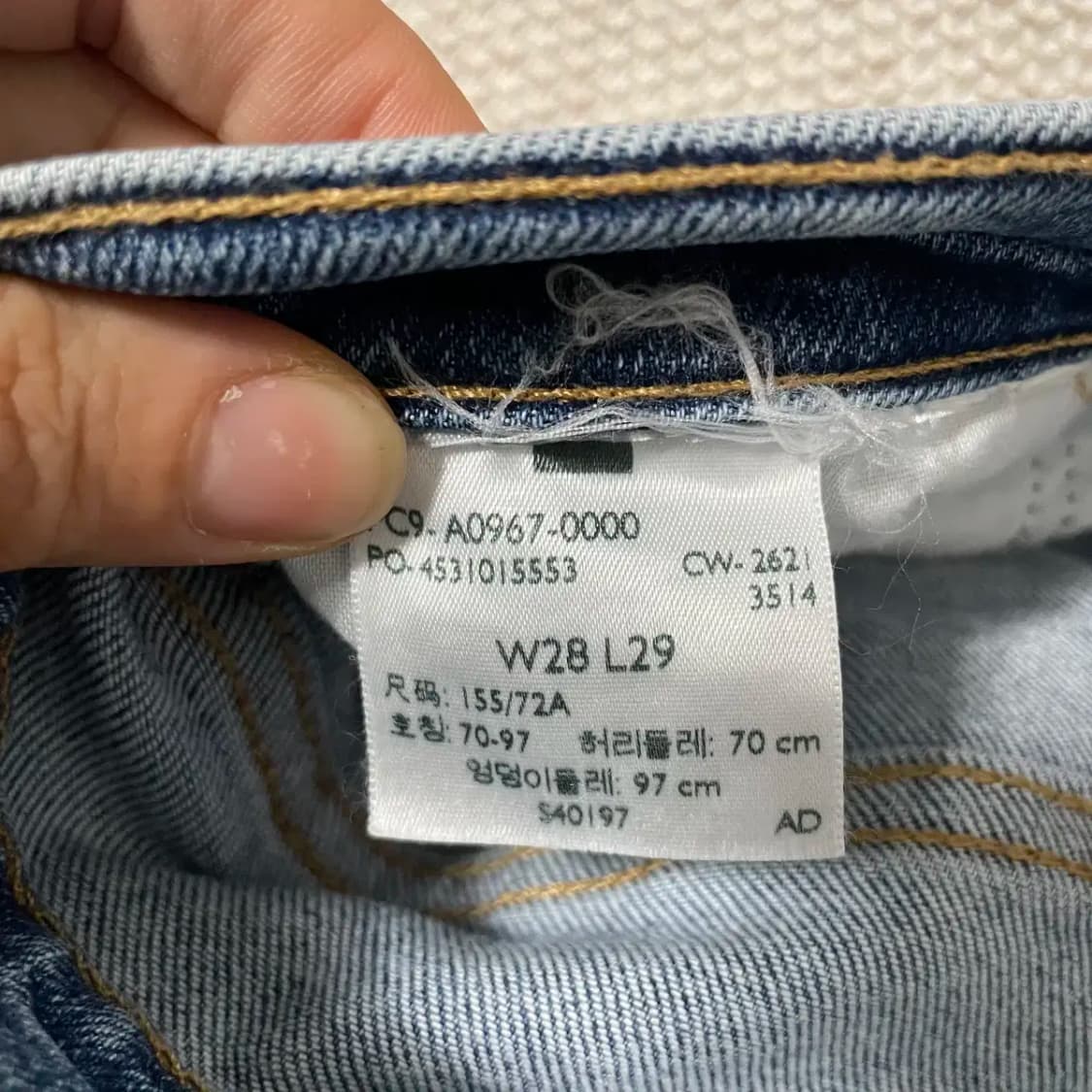 28 리바이스 하이웨스트 크롭 플레어진 청바지 N.9456 상품이미지7