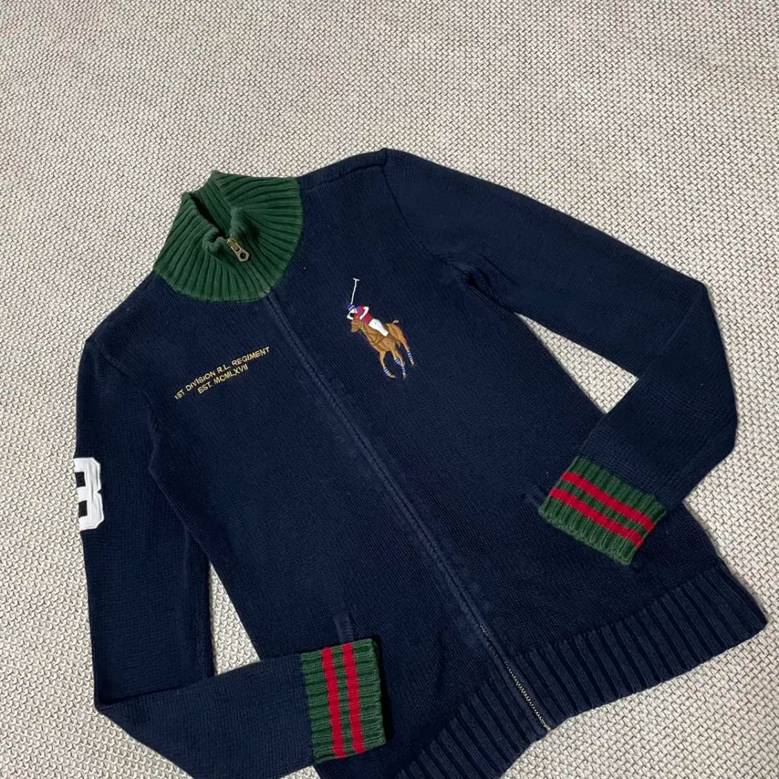 M 12-14 폴로 니트 집업 N.9480 상품이미지2