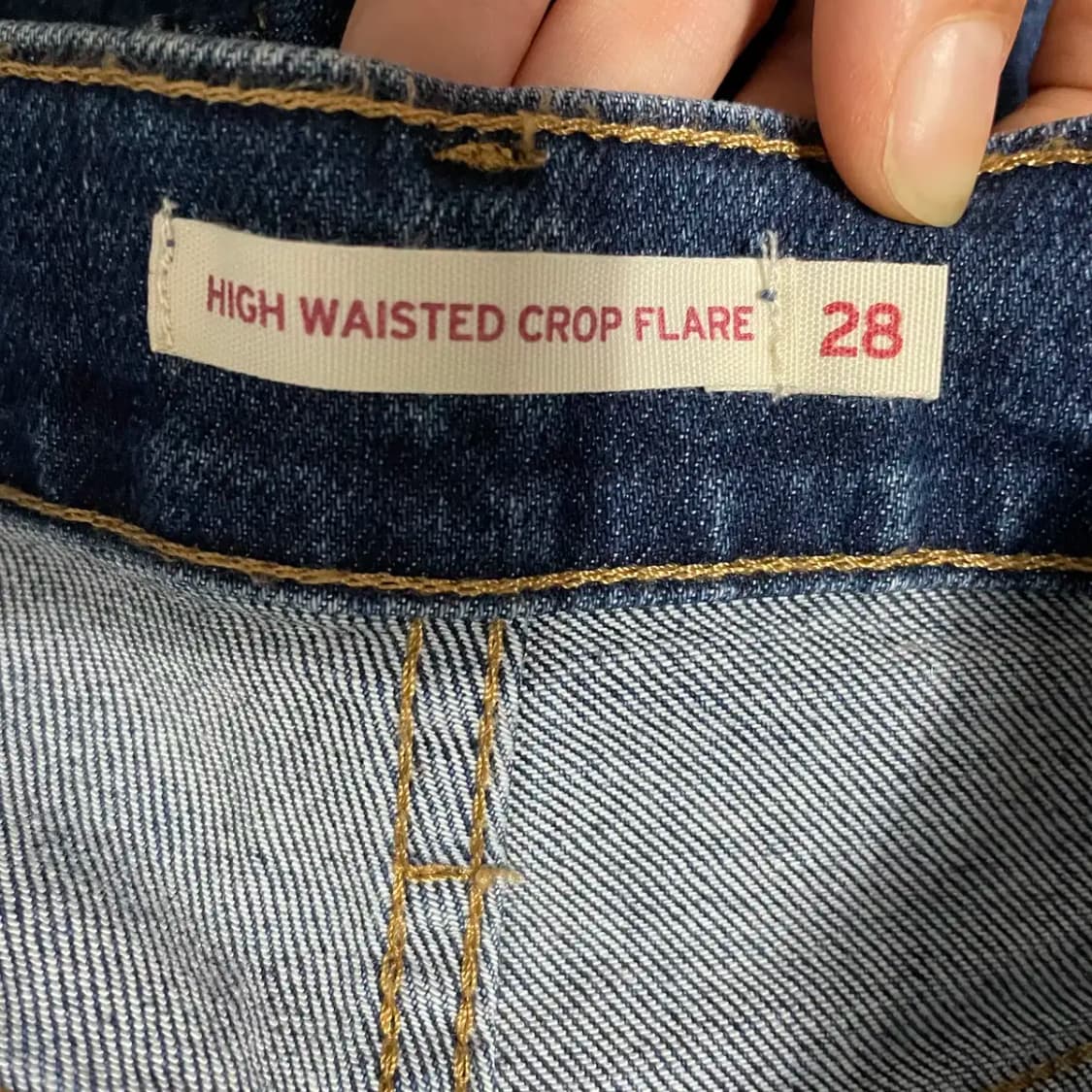 28 리바이스 하이웨스트 크롭 플레어진 청바지 N.9457 상품이미지6