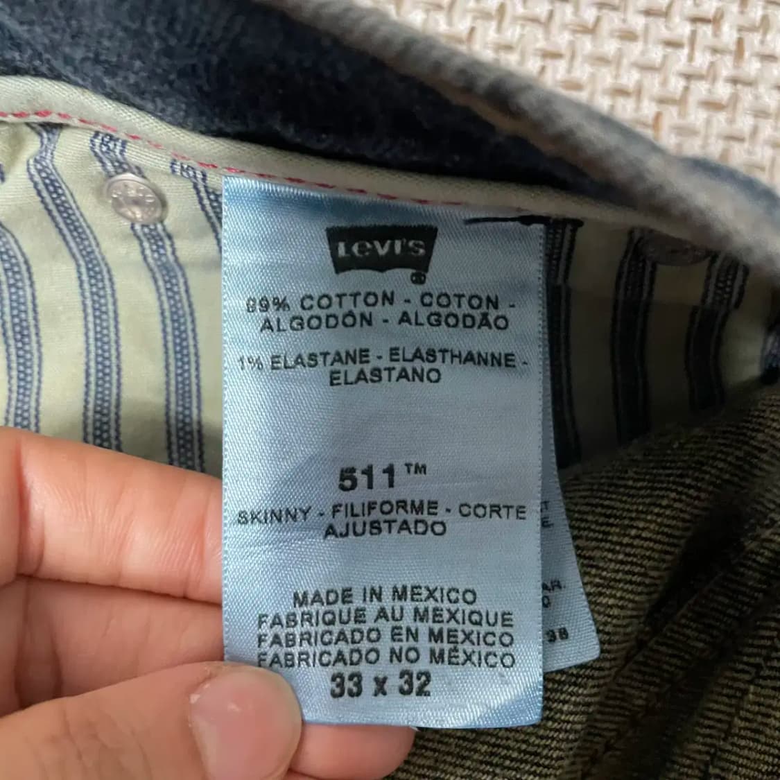 33 리바이스 511 오리지널 청바지 N.9458 상품이미지7