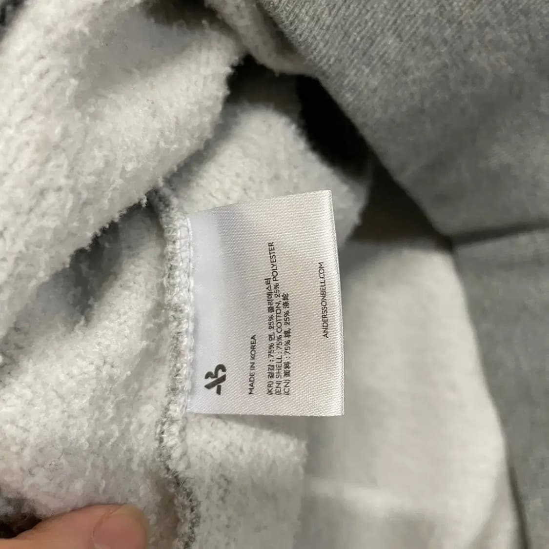 M 앤더슨벨 기모 후드티셔츠 B.919 상품이미지4