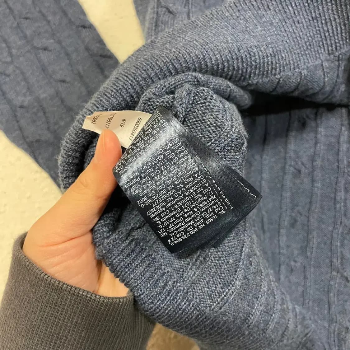 M 타미힐피거 꽈배기 니트 B.970 상품이미지4