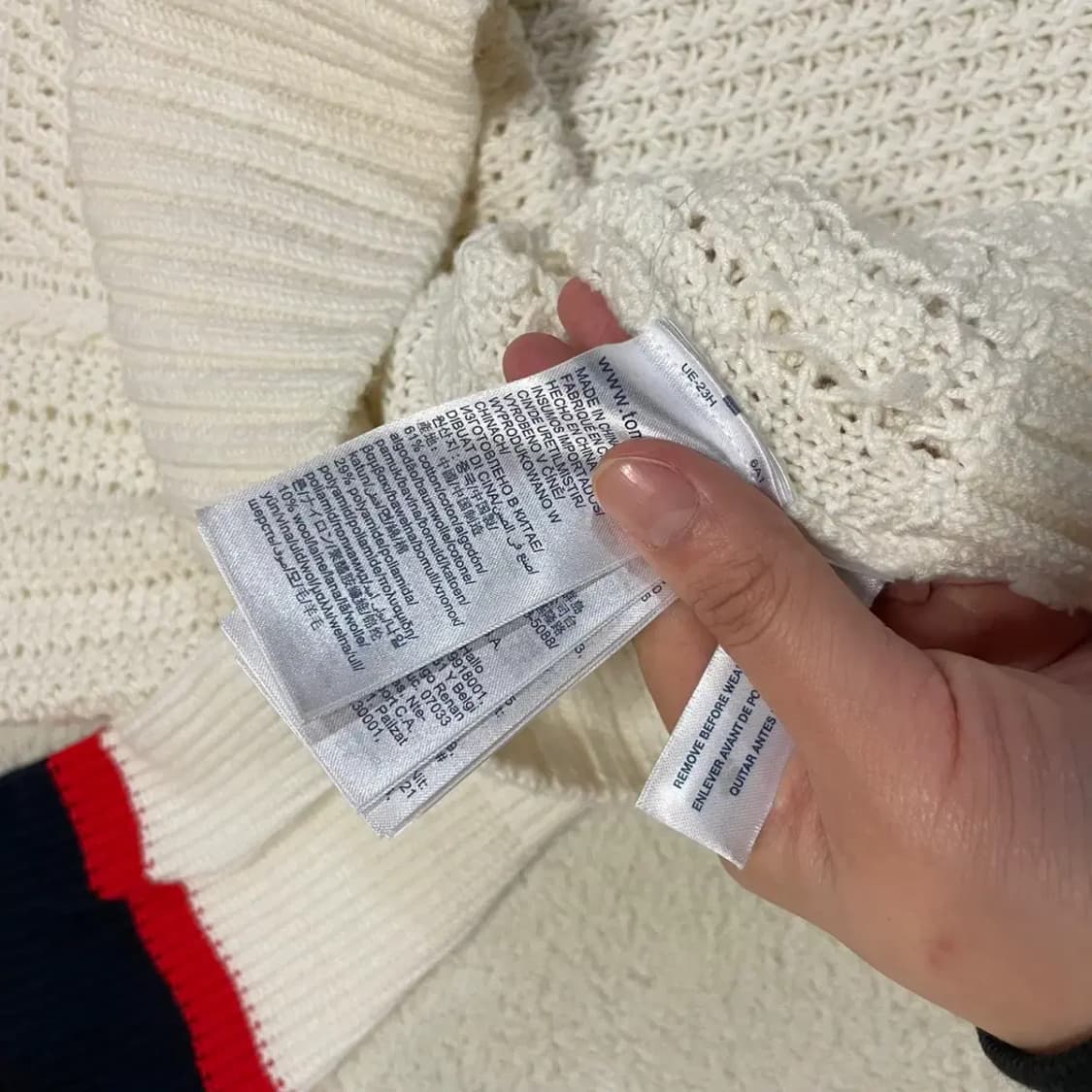 M 타미힐피거 라운드 니트 B.1005 상품이미지5