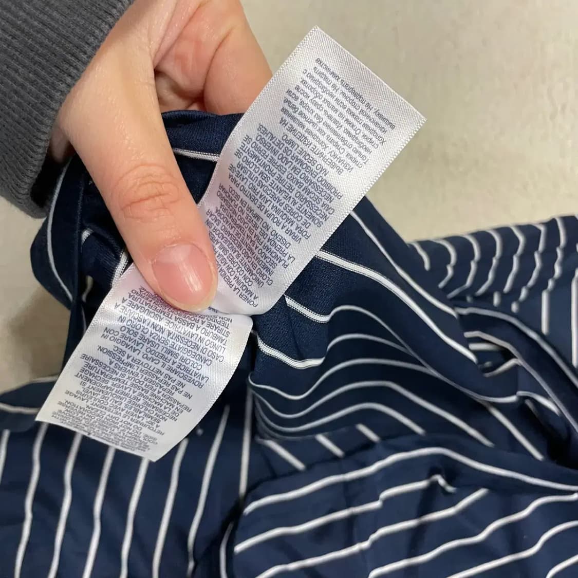 XL(18-20) 폴로 브이넥 스트라이프 반팔 B.1025 상품이미지4